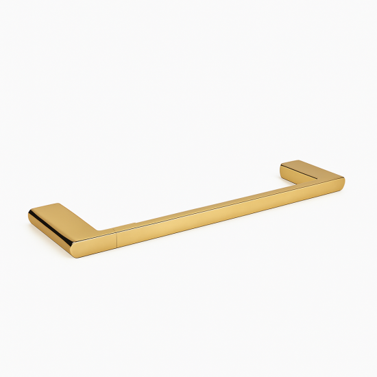 300mm Brushed Yellow Gold Towel Holder Wall Mounted Stainless Steel 304